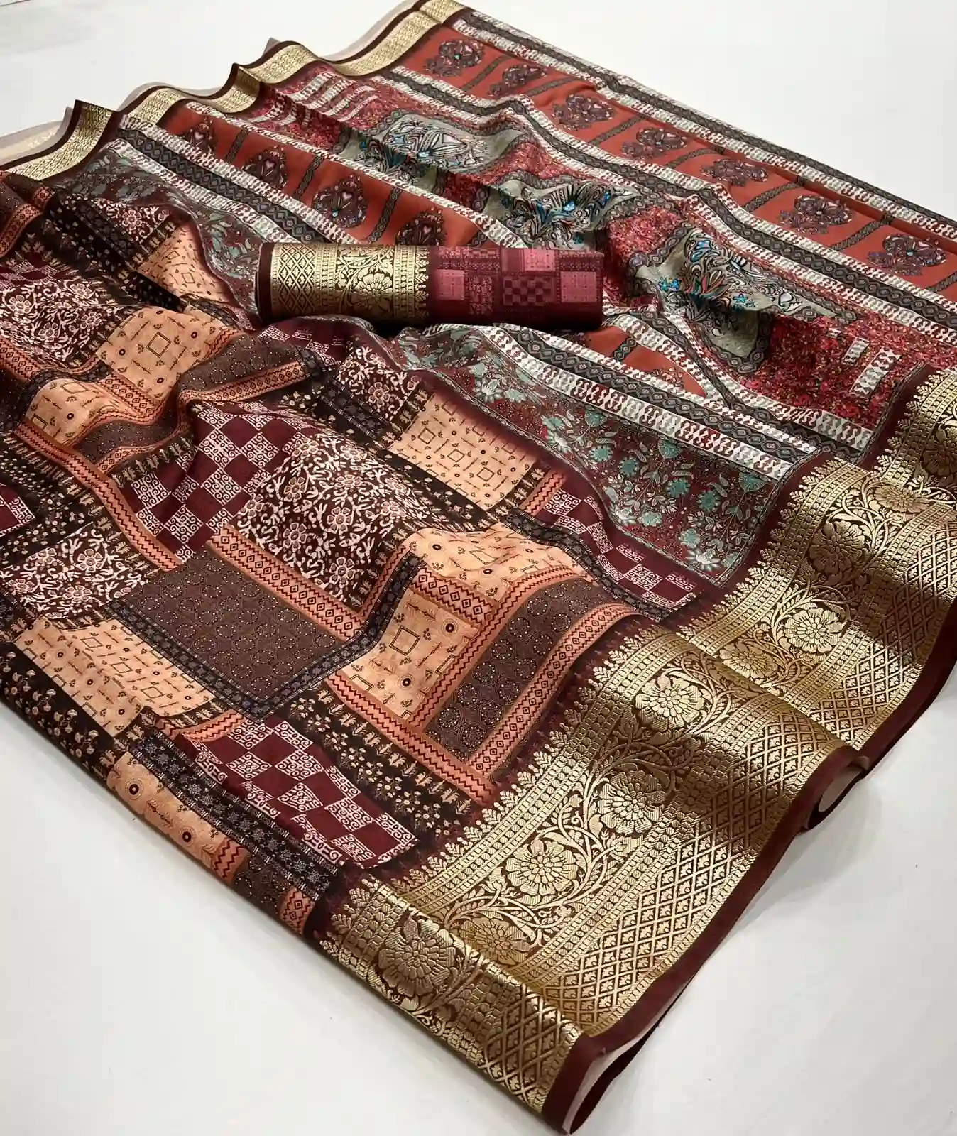 Rajpath Saaria Silk Dola Viscose Wholesale Fancy Sarees Catalog — Wholesale Sarees, MPA wholesale from Surat - Gallery Image 5